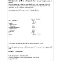 Café capuccino KAIKU CAFFE LATTE, botella 650 g