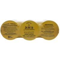 Aceituna rellena de anchoa del Cantábrico JOLCA, pack 3x50 g