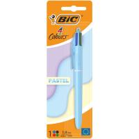 BIC Pastel 4 koloreko boligrafoa, punta 1 mm, kanpoko koloreak Zein iritsiko zaizu