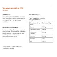 Tomate frito eco VERITAS, frasco 500 ml