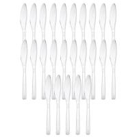 Cuchillo reutilizable, plástico transparente SP-BERNER, pack 25 uds