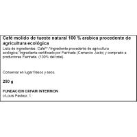 Café molido Etiopía oro 100% arábica O. INTERMON, paquete 250 g