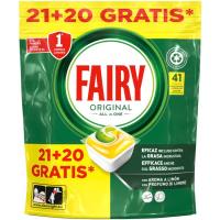 FAIRY ORIGINAL makinarako baxera-detergentea, poltsa 21+20 dosi