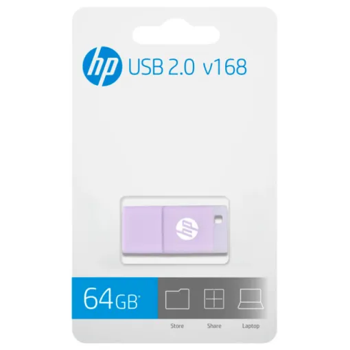 Memoria usb 2.0, v168 lila, 64gb, HP