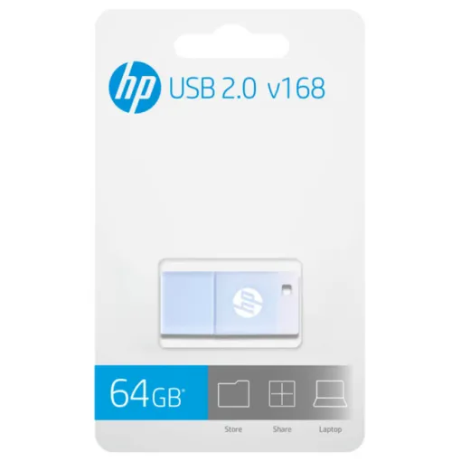 Memoria usb 2.0, v168 blue, 64gb, HP