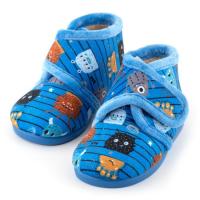 Zapatillas de casa infantiles tipo bota Monstruo, con velcro VISTO BUENO Zapatillas de casa infantiles tipo bota Monstruo, con velcro VISTO BUENO