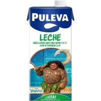 Leche ligera semidesnatada PULEVA DISNEY, brik 1 litro