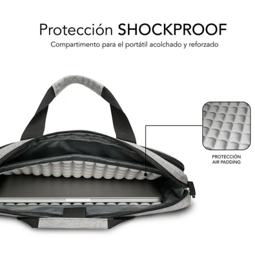 Maletin 13,3"-14", grey, air padding SUBBLIM 