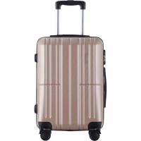 Trolley cabina champán, ABS, cierre combinación, 4 ruedas AR LUGGAGE, 37x22x56 cm