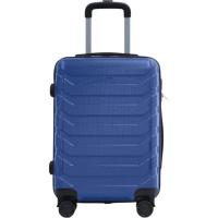 Trolley mediano azul, ABS, cierre combinación 4 ruedas, 618 AR LUGGAGE, 48x27x66cm