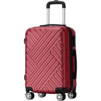 Trolley mediano vino, ABS cierre combinación 4 ruedas, 2222 AR LUGGAGE, 48x27x66cm Trolley mediano vino, ABS cierre combinación 4 ruedas, 2222 AR LUGGAGE, 48x27x66cm