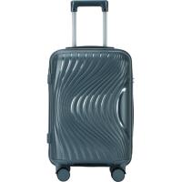Trolley cabina azul, polipropileno, TSA, 4 ruedas, 2343 AR LUGGAGE, 37x23x56 cm