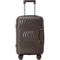 Trolley mediano marrón, polipropileno, TSA, 4 ruedas, 2343 AR LUGGAGE, 42x26x67 cm