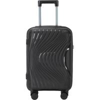 Trolley mediano negro, polipropileno, TSA, 4 ruedas, 2343 AR LUGGAGE, 42x26x67 cm