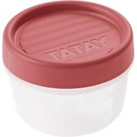 Hermético Twist, tapa de rosca rojo arándano, plástico, 60x85x85 mm TATAY, 200 ml