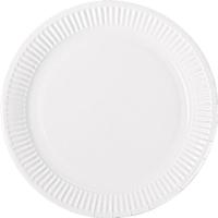 Plato desechable compostable blanco Ø23cm Smart GABBIANO, pack 16 uds Plato desechable compostable blanco Ø23cm Smart GABBIANO, pack 16 uds