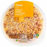 Pizza 3 quesos EROSKI, 1 ud, 350 g