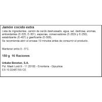 Jamón cocido URKABE, lonchas, sobre 175 g