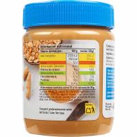 Crema de cacahuete con trocitos EROSKI, frasco 400 g