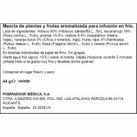 POMPADOUR fruitu gorri infusio hotza, kutxa 20 ale