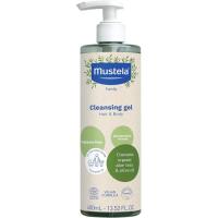 Gel-champú sin perfume MUSTELA bio, dosificador 400 ml