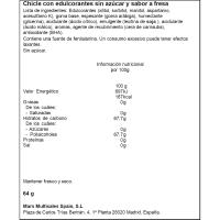 Chicle de fresa en gragea ORBIT, bote 64 g
