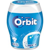 Chicle de menta en gragea ORBIT, bote 64 g