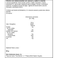 Chicle de menta en gragea ORBIT, bote 64 g