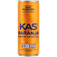 Refresco de naranja KAS, lata 33 cl