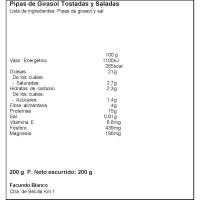 FACUNDO pipita zuriak, poltsa 200 g