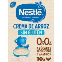 Papilla de cereales crema de arroz s/ gluten NESTLÉ, caja 180 g