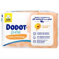 Toallitas de bebé con caléndula DODOT, pack 3x44 uds