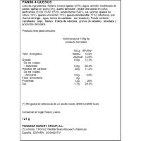 Panini 4 quesos EROSKI, 120 g
