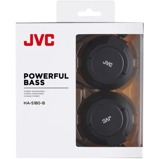 Auricular diadema con cable negro HA-S180-B-E JVC