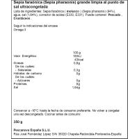 Sepia grande PESCANOVA, bandeja 350 g