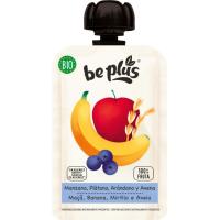 Manzana, plátano, arándanos y avena BE PLUS, bolsita 100 g