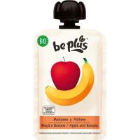 Manzana y plátano bio BE PLUS, bolsita 100 g