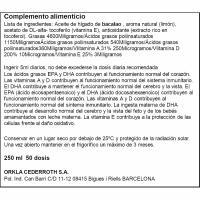 Aceite de hígado de bacalao MOLLERS, botella 250 ml
