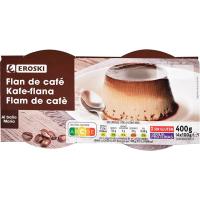 Flan café EROSKI, pack 4x100 g