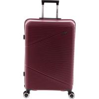 Trolley mediano granate Laser, TSA, 4 ruedas, 651103 JOHN TRAVEL, 46x27x68 cm