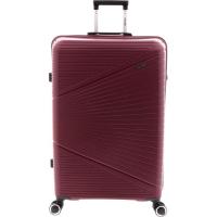 Trolley grande granate Laser, TSA 4, ruedas, 651203 JOHN TRAVEL, 51x31x68 cm
