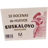 Huevo fresco M EUSKALOVO, caja 10 docenas