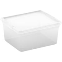 Caja de plástico con tapa C-BOX, capacidad 2 litros CURVER, 9,5x16,5x19,5 cm