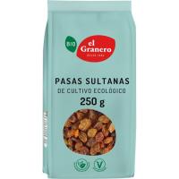 Pasas sultanas bio ECOCESTA, bolsa 250 g