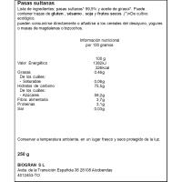 Pasas sultanas bio ECOCESTA, bolsa 250 g