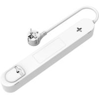 Regleta eléctrica 5 tomas blanco interruptor USB C USB A SILVER ELECTRONICS, 1,5 m