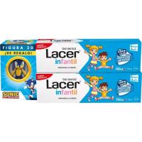 Dentífrico infantil LACER, tubo 75 ml + Figurita Sonic de regalo