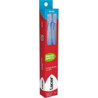 Cepillo de dientes medio LACER, pack 2 uds