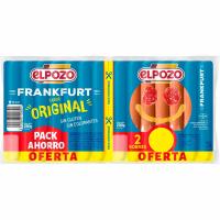 Salchichas Frankfurt ELPOZO, pack 2x140 g