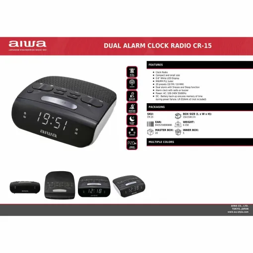 Radio reloj CR-15 AIWA